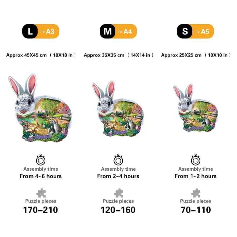 Bunny Hollow | 1000-Piece Wooden Jigsaw Puzzle