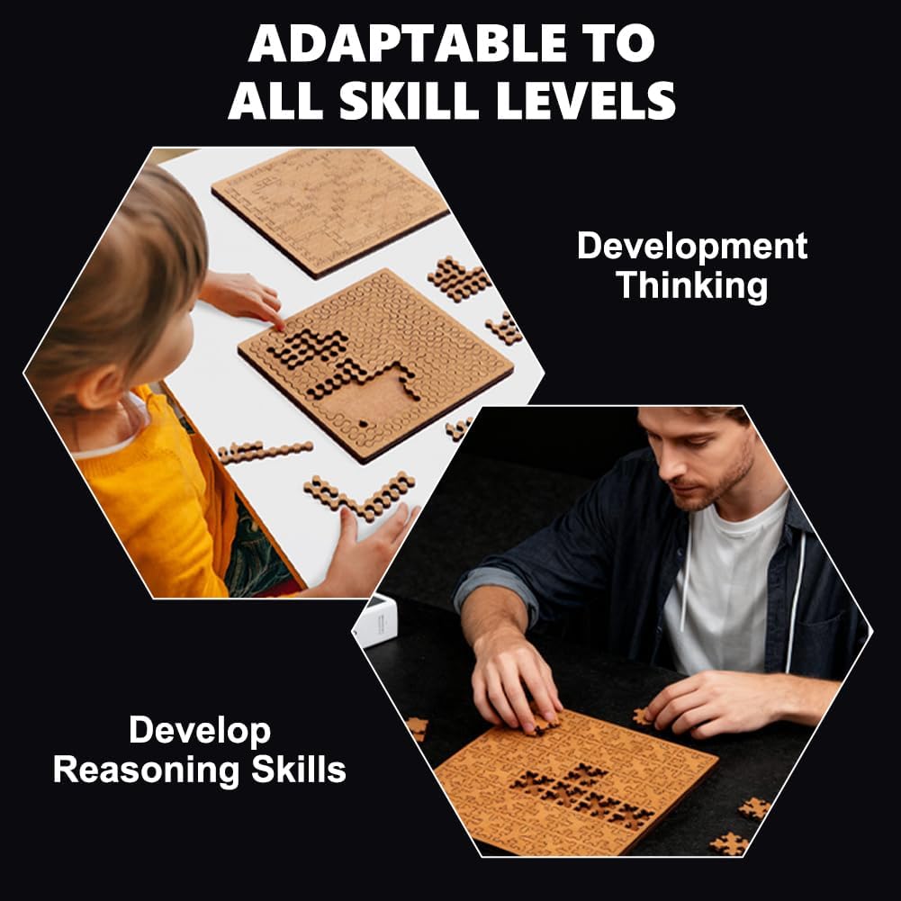 🧩Hilbert Curve Wooden Fractal Tray Puzzle