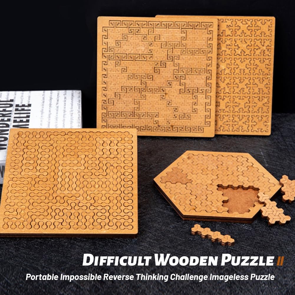 🧩Hilbert Curve Wooden Fractal Tray Puzzle